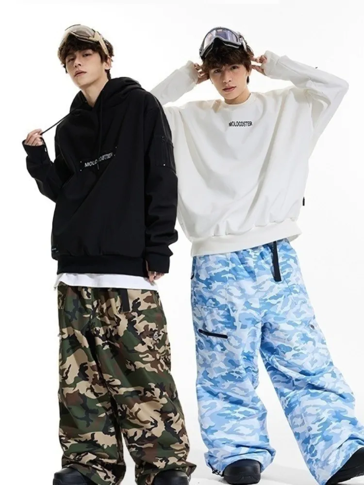 Molocoster Camouflage Baggy Snow Pants - Unisex