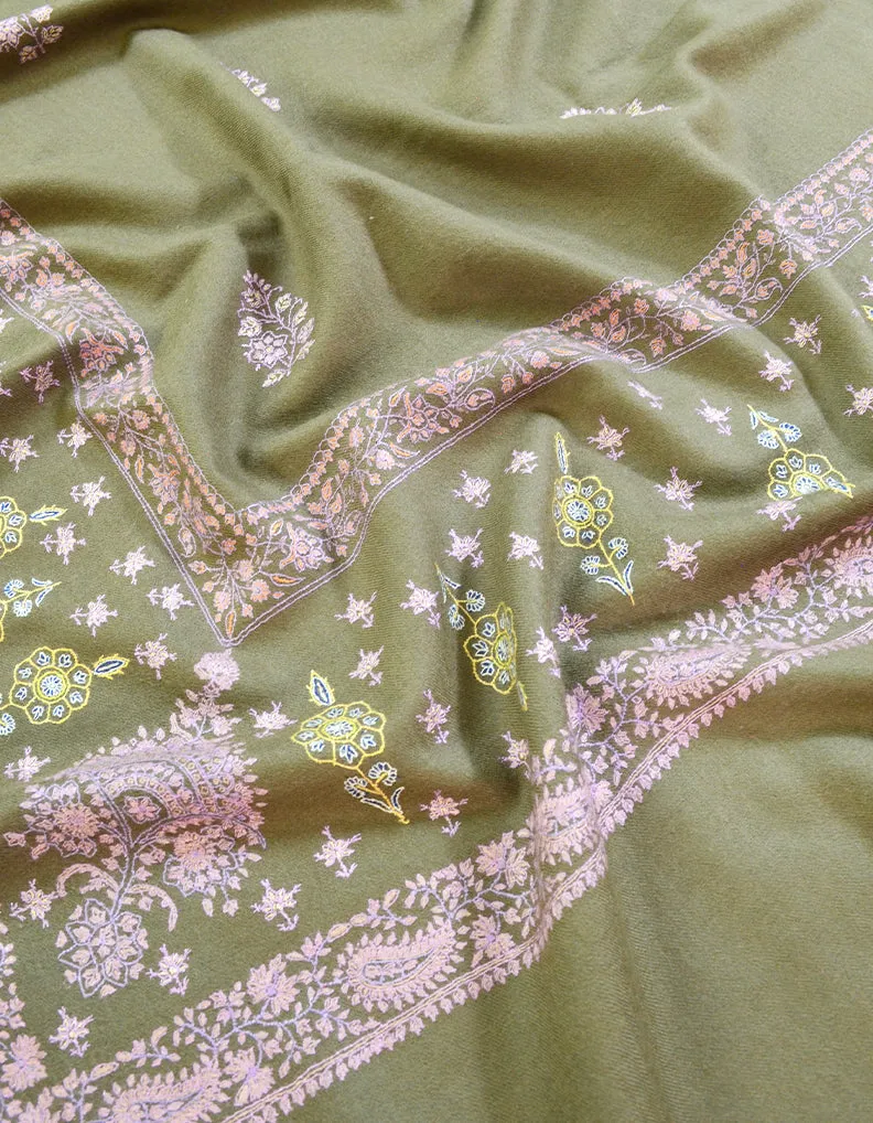 natural embroidery pashmina shawl 8532