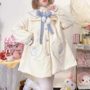 Niu Niu~Plus Size Lolita Coat Woolen Winter Lolita Overcoat