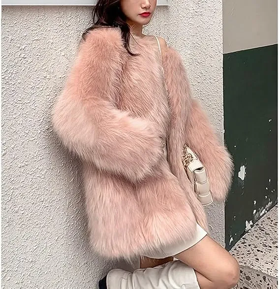 Pankh Campbella Fur Coats- Luxury Collection Long Jacket