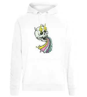 Rainbow Skull with Thunders Design - Comfort unisex hoodie