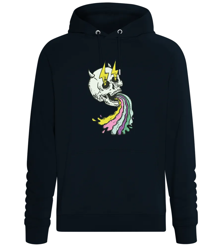 Rainbow Skull with Thunders Design - Comfort unisex hoodie