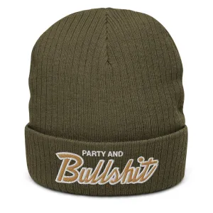 RETRO 4 OLIVE "PARTY & BULLSH*T" BEENIE