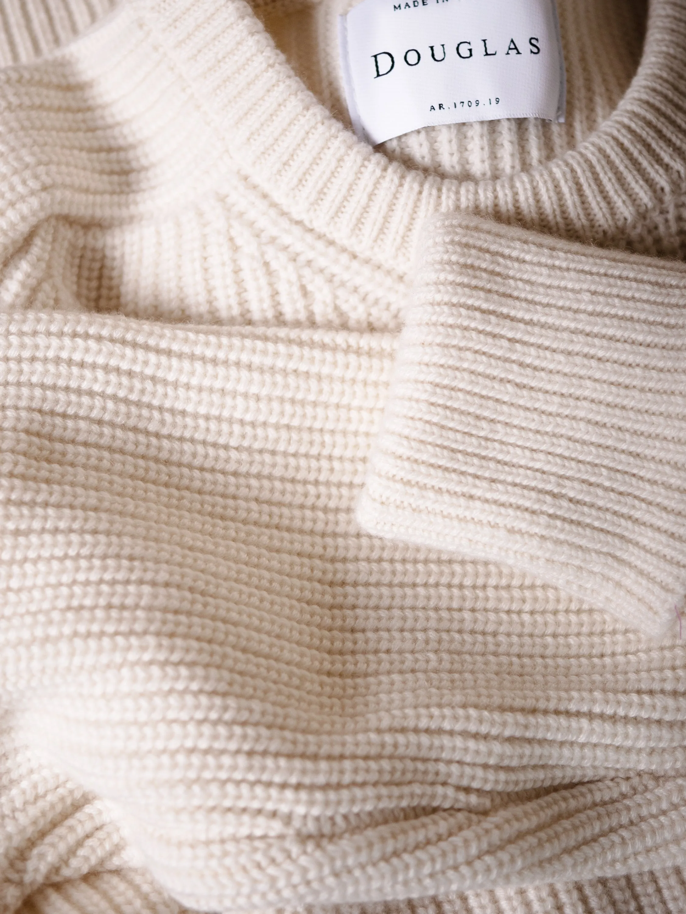 RIBBED SWEATER<br>CREAM