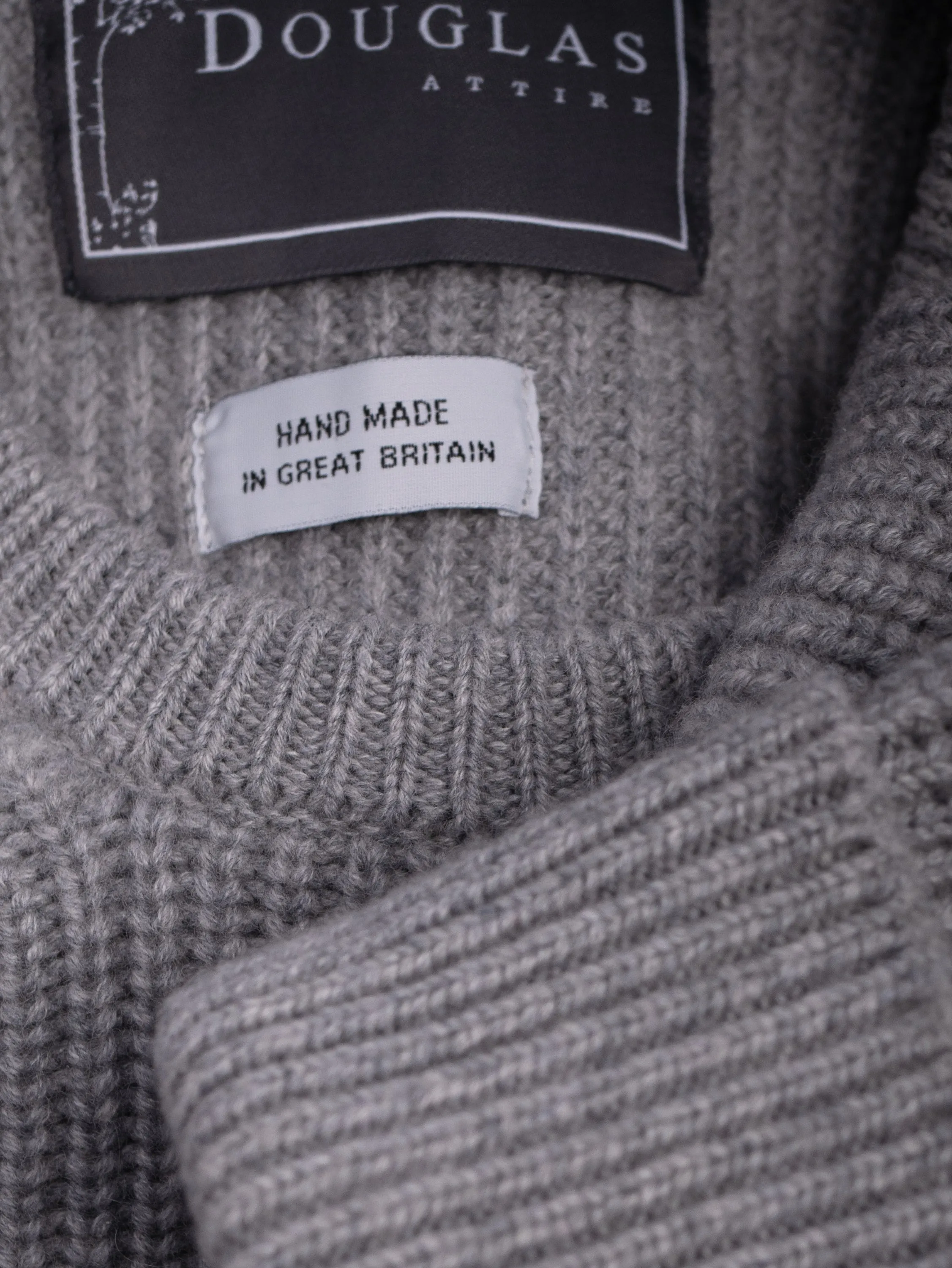 RIBBED SWEATER<br>GREY