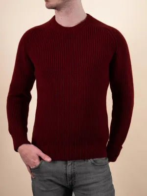 RIBBED SWEATER<br>RUSSET