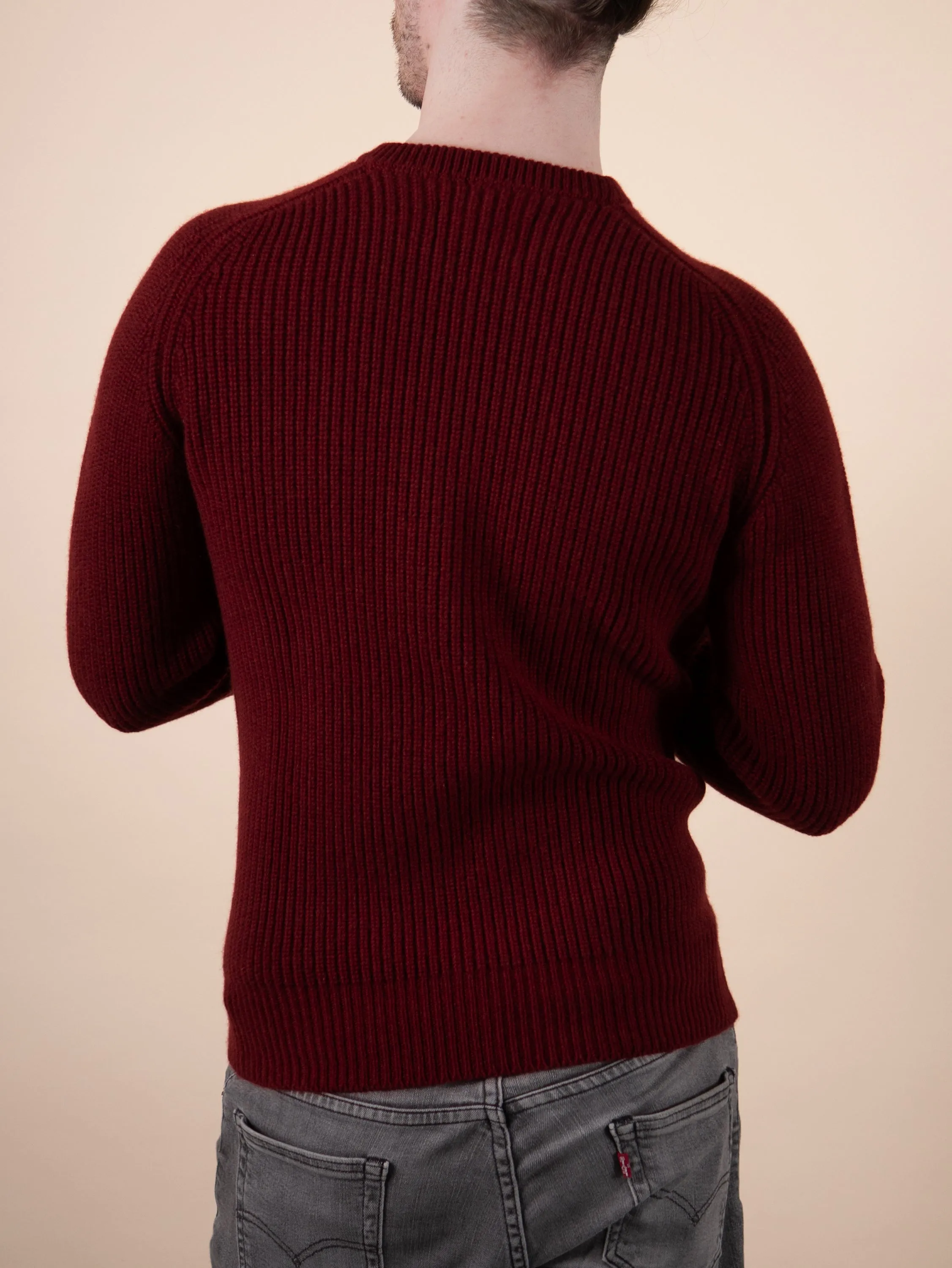 RIBBED SWEATER<br>RUSSET