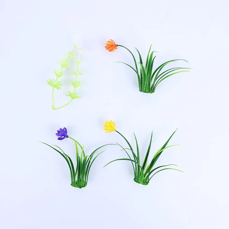 Rice Seedling Plastic Tape Artificial Plant Fake Turf Plastic Background