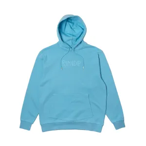 Rubber Logo Hoodie (Light Blue)