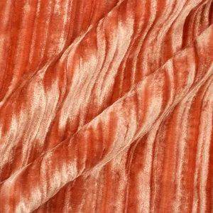 Salmon Crushed Velvet (A 2.80m Piece)