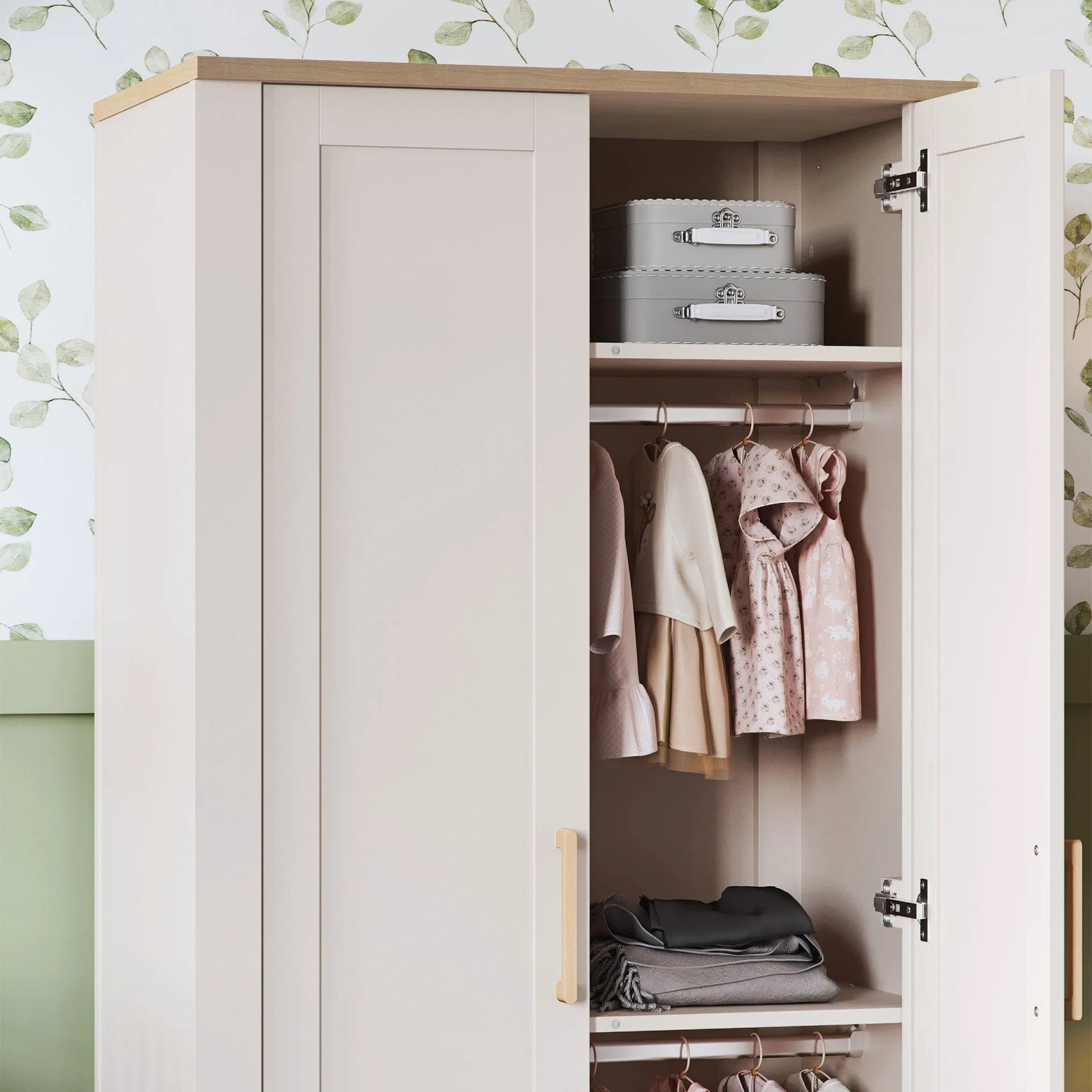 Silver Cross Seville Wardrobe in Cashmere Oak