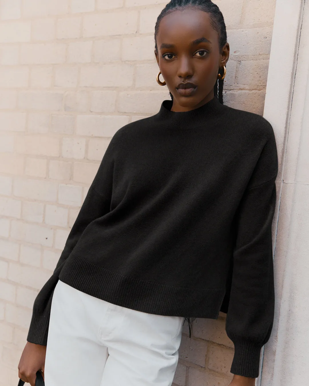 Single Origin Cashmere Cropped Sweater