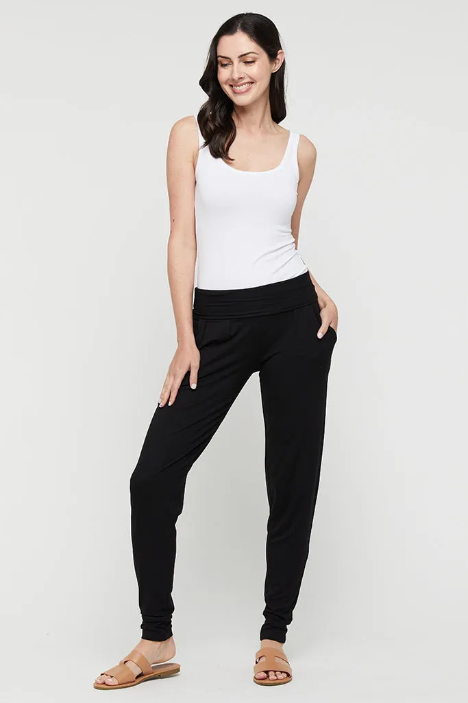 Softline Slouch Pants - Black