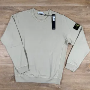 Stone Island Garment Dyed Crewneck Sweatshirt in Plaster