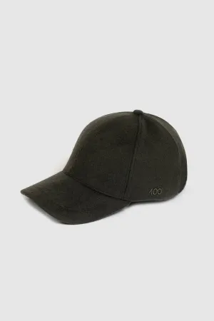 The 100 CAP in Olive Green Cotton