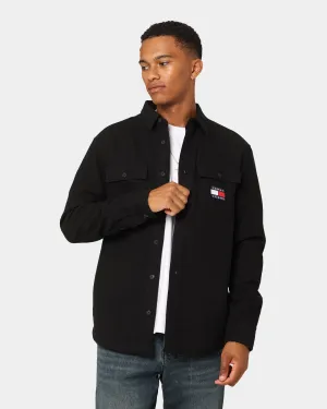 Tommy Jeans TJM Sherpa Lined Overshirt Black