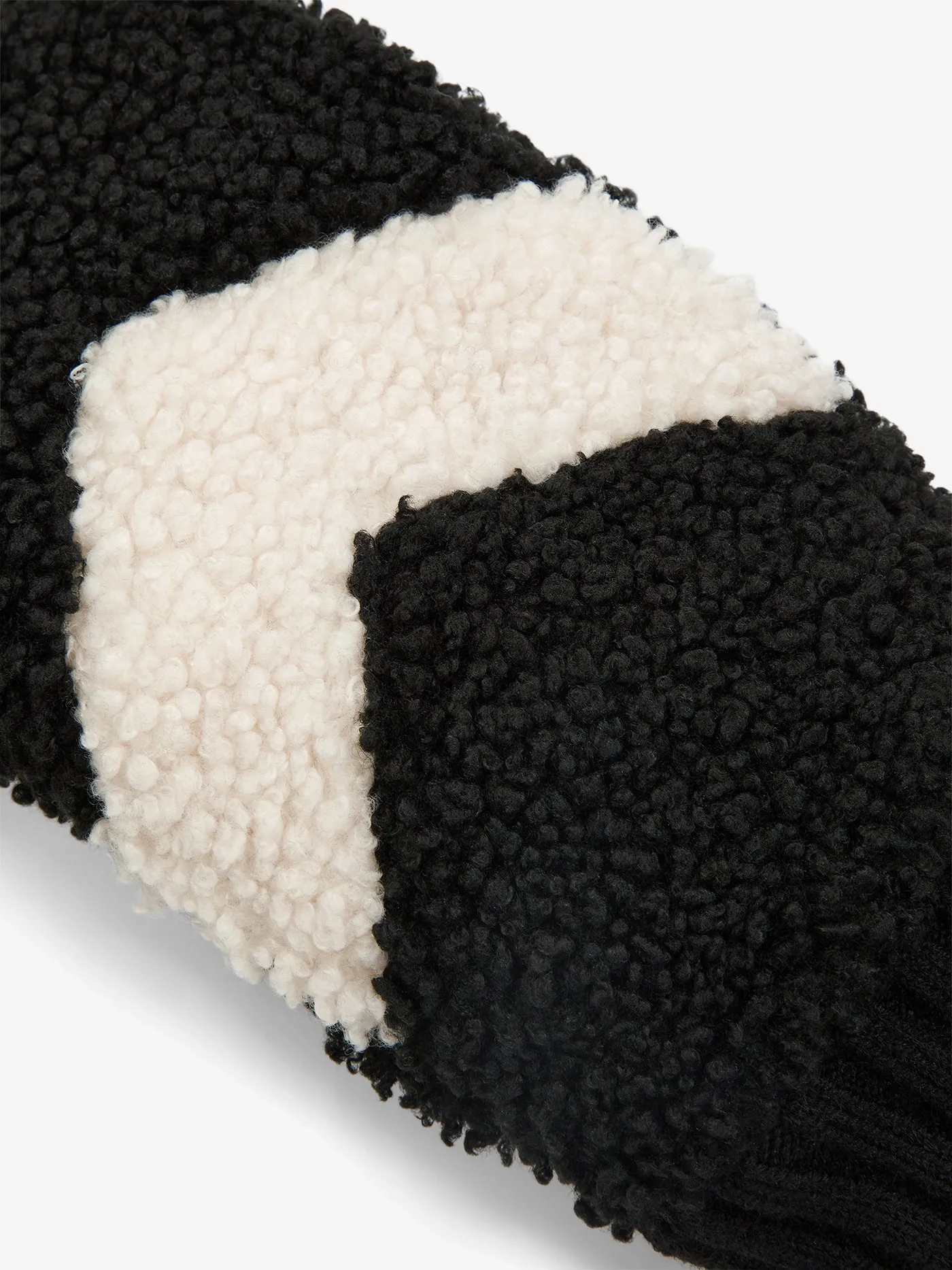 Varley Heyward Sherpa Mitten - Black/Sandshell