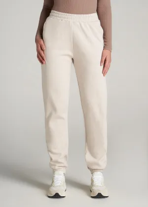 Wearever Fleece Relaxed Women's Tall Sweatpants in Oatmeal Mix