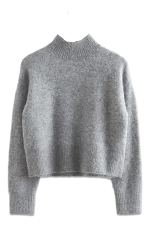 Wool And Merino Sweater In Grey