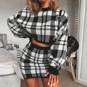 You Know The Plaid Skirt Sets