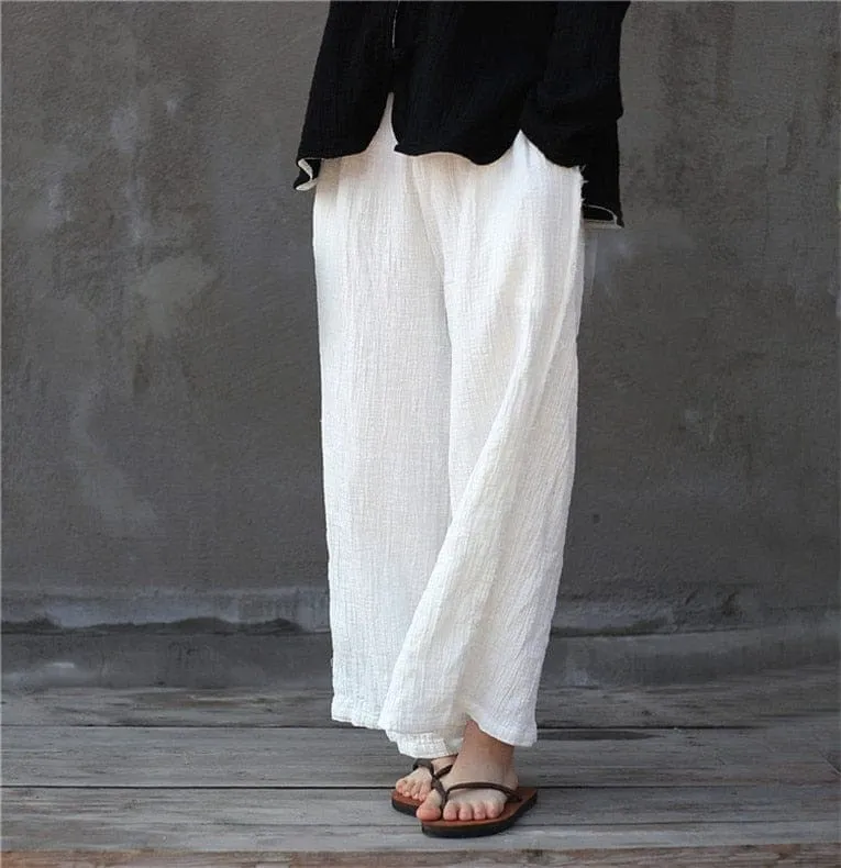 Zen Casual Linen Palazzo Pants | Zen