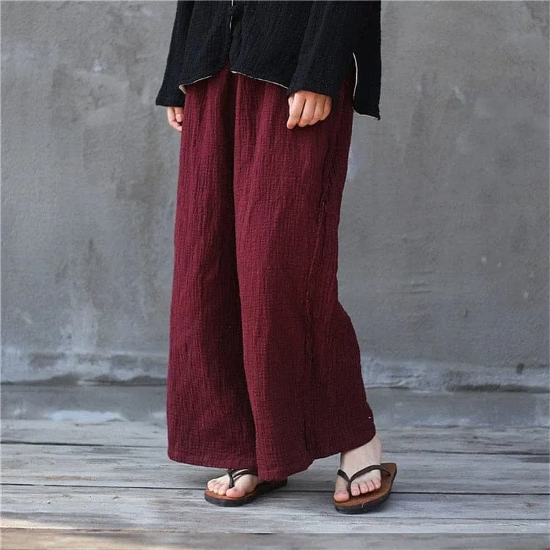 Zen Casual Linen Palazzo Pants | Zen